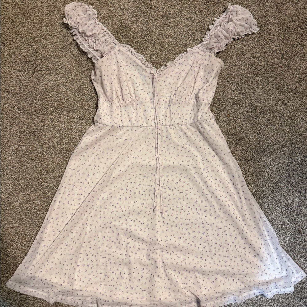 Elegant Lavender Midi Dress